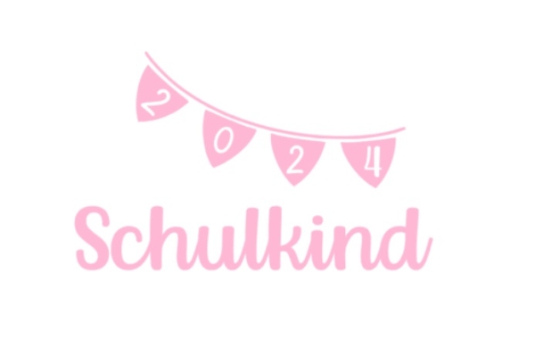 Schulkind 2024 Bügelbild